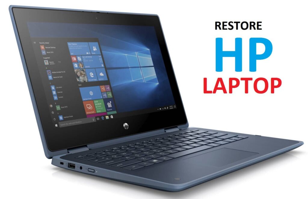 Restore hp laptop