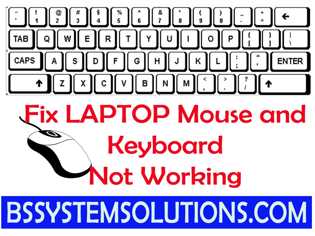 laptop mouse & keyboard not working